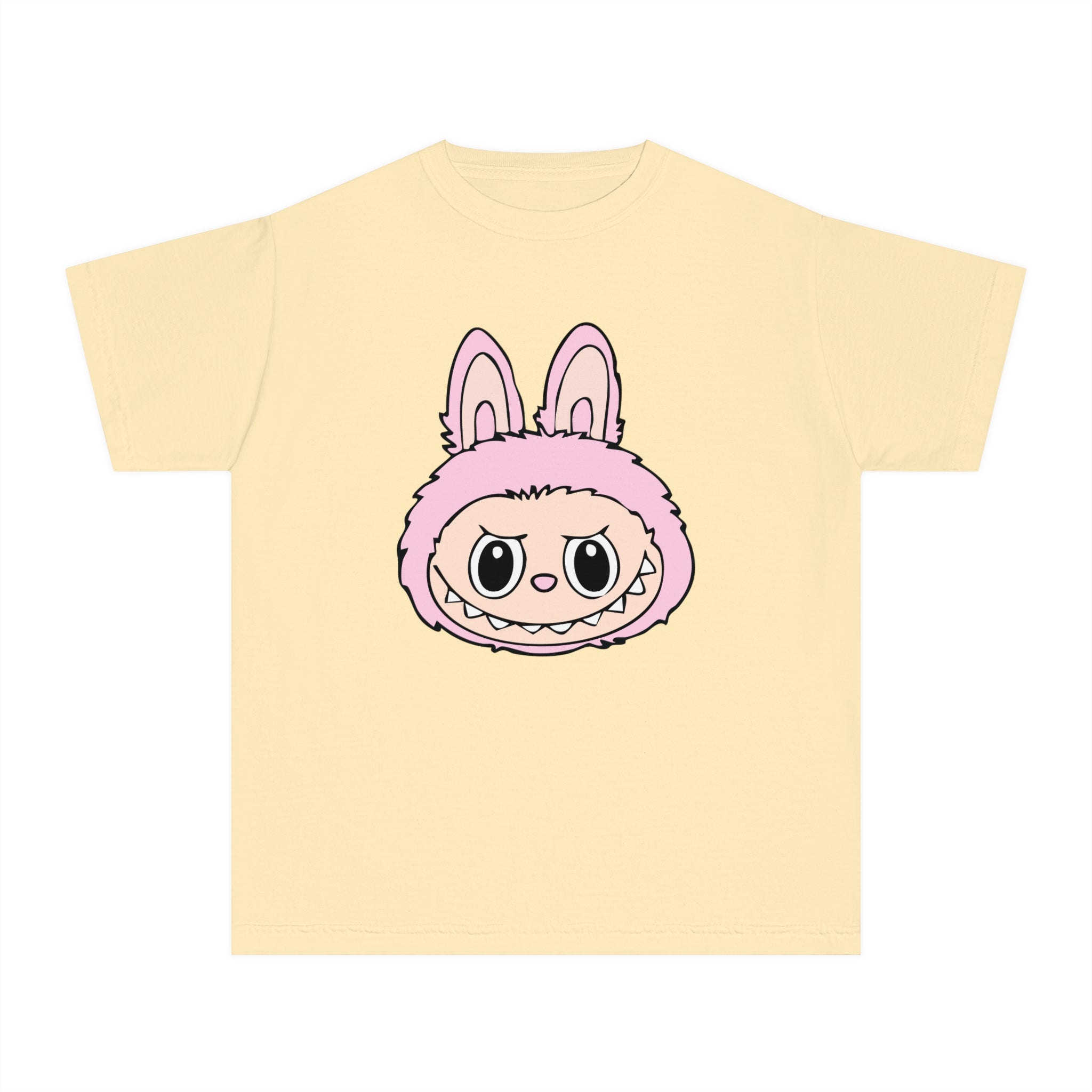 Light Pink Labubu Face Youth Tee