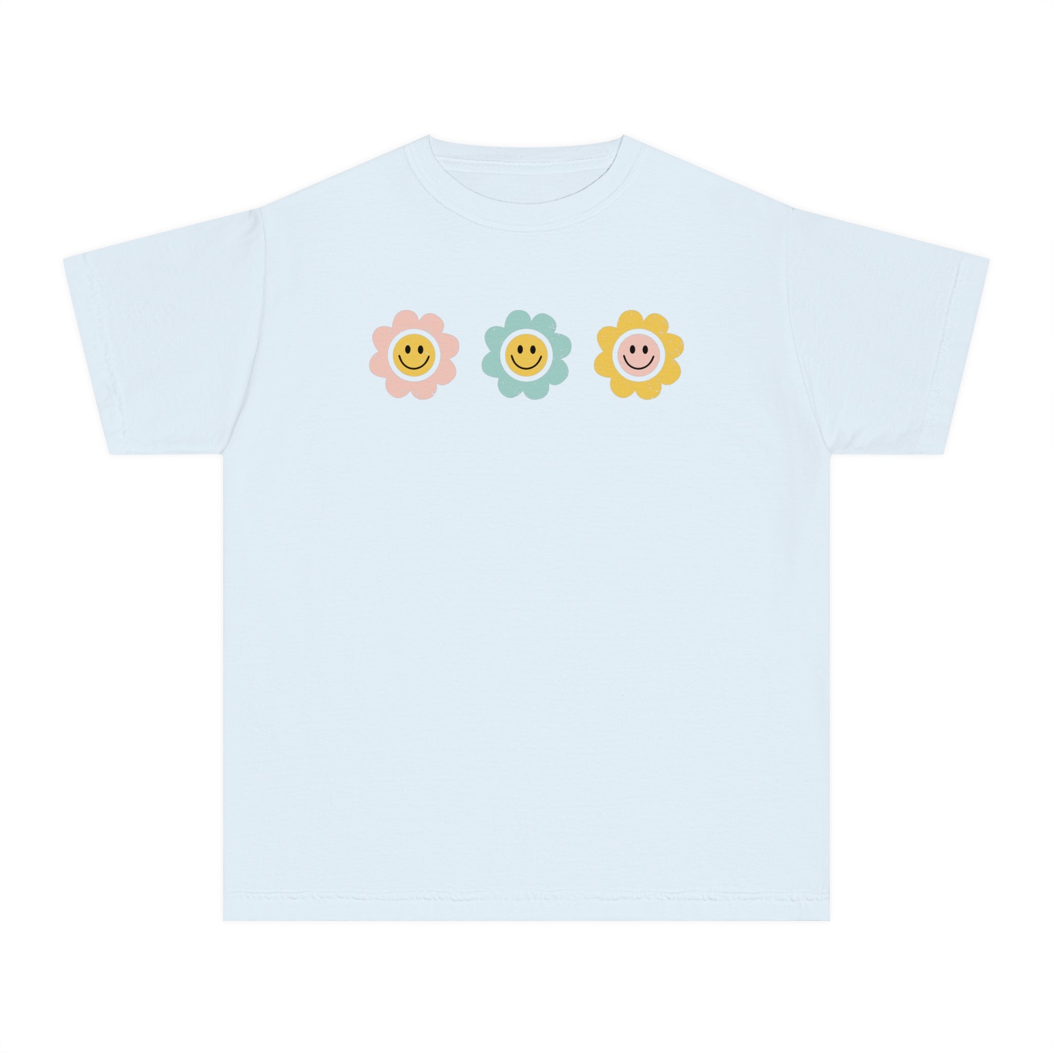 Smiley Flowers Youth Tee