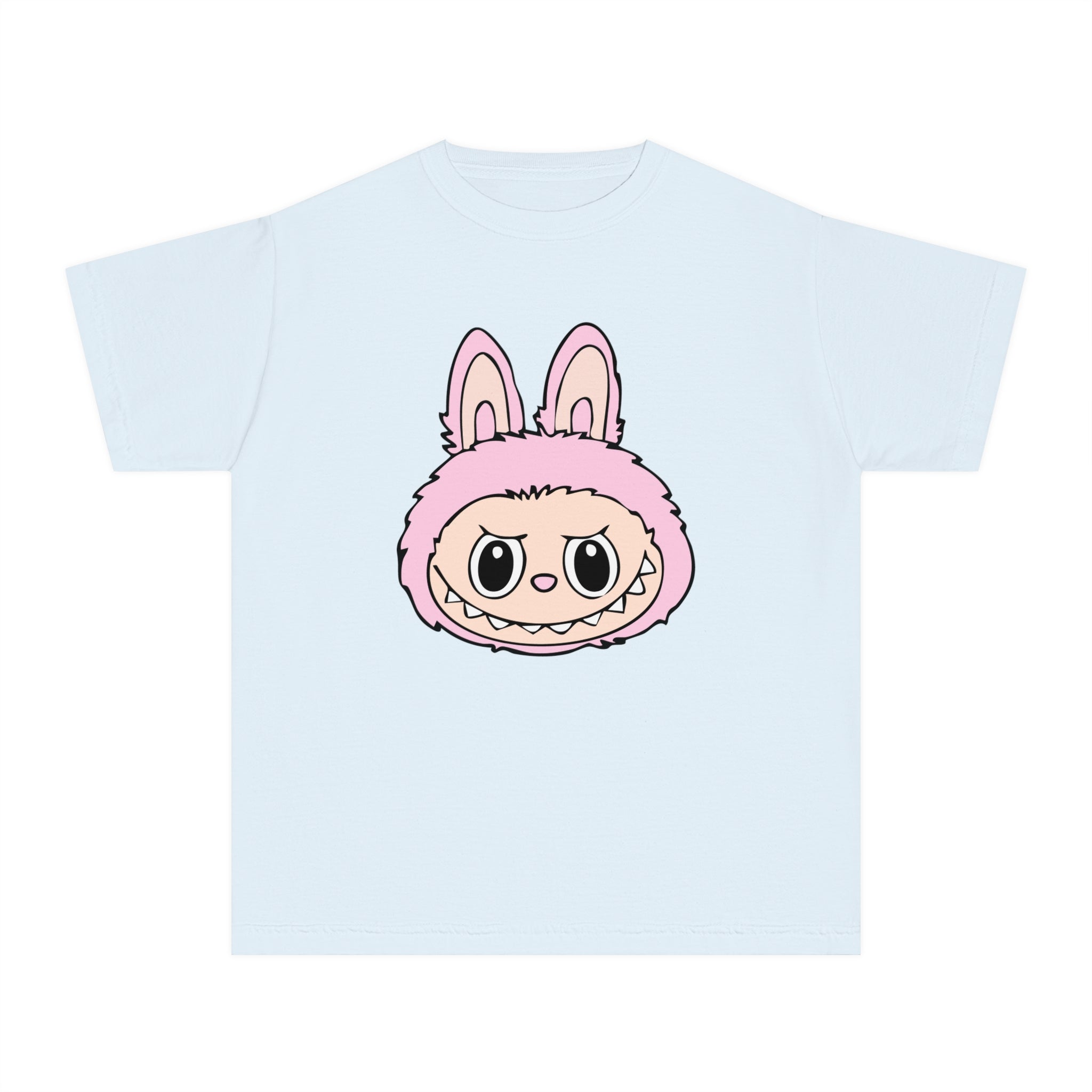 Light Pink Labubu Face Youth Tee