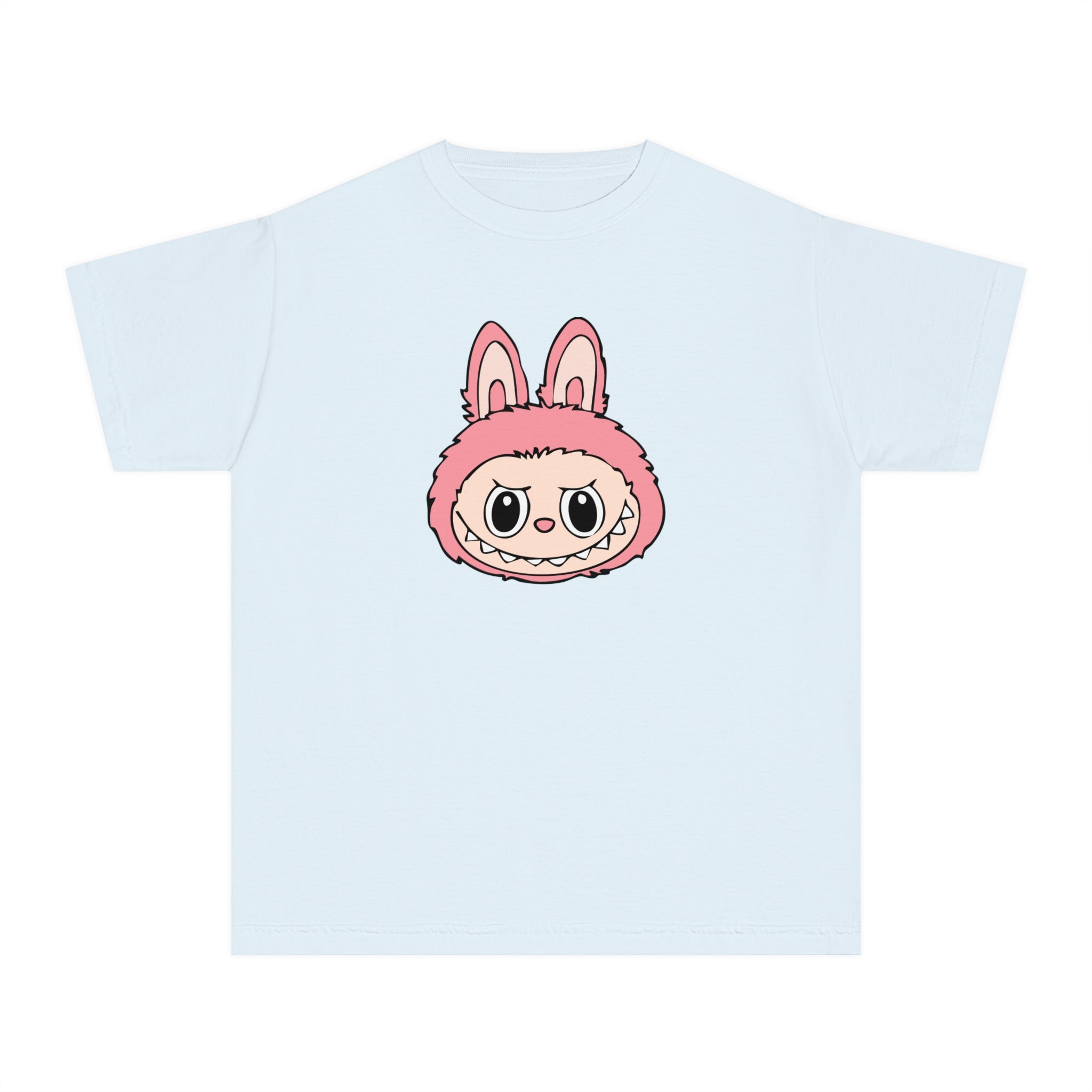 Pink Labubu Face Youth Tee