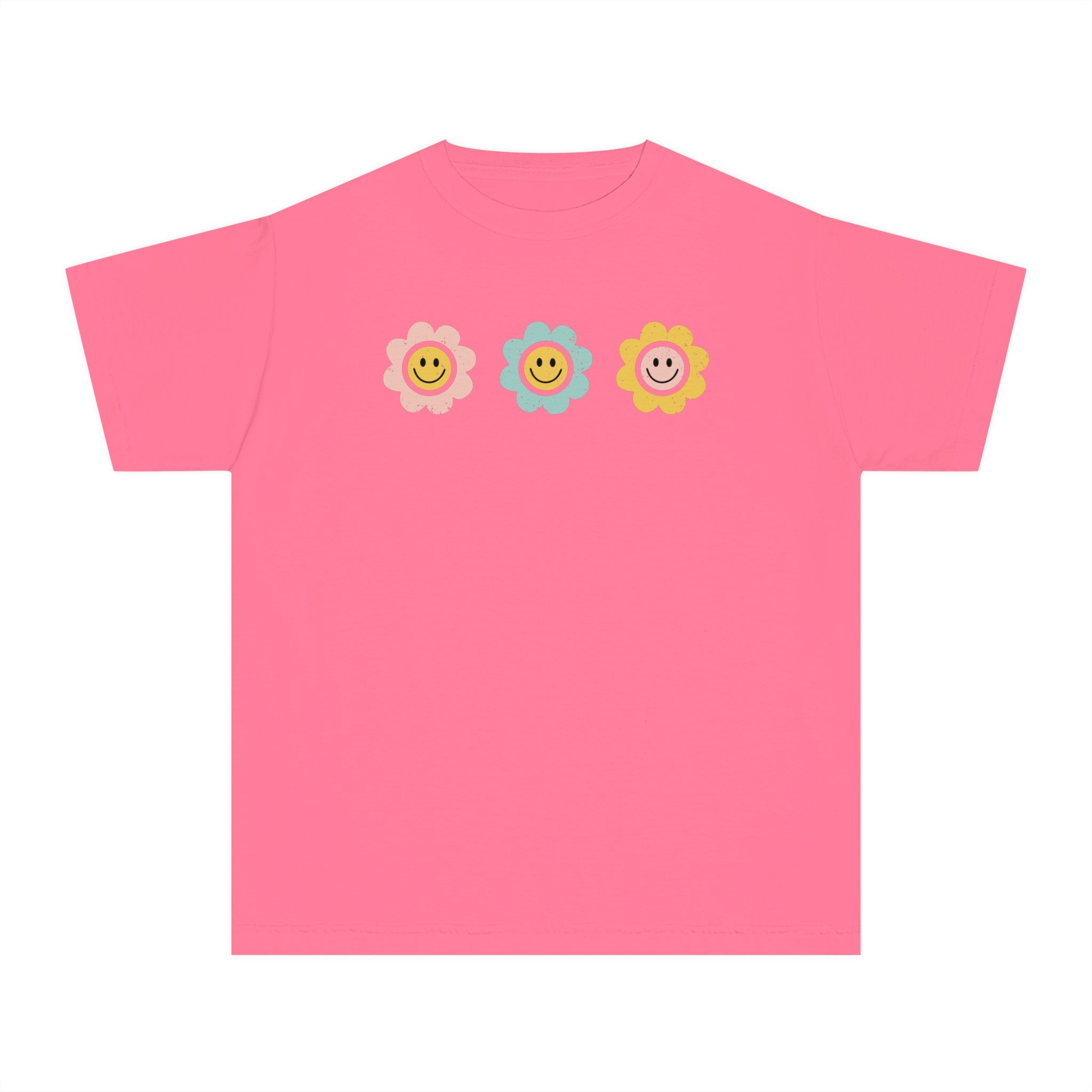 Smiley Flowers Youth Tee