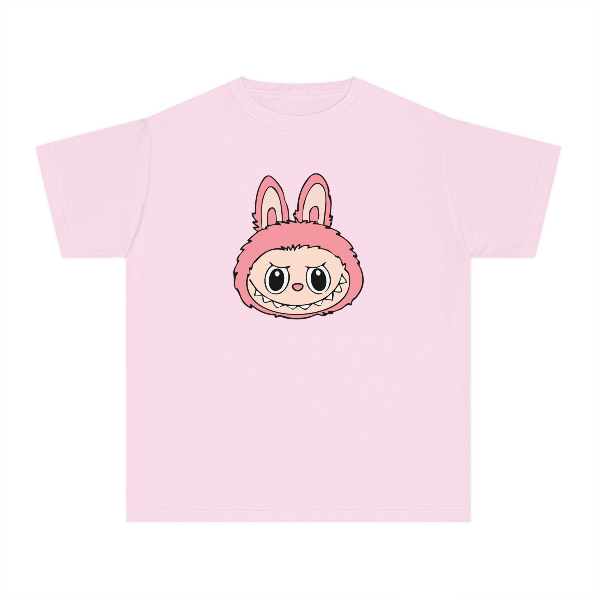 Pink Labubu Face Youth Tee