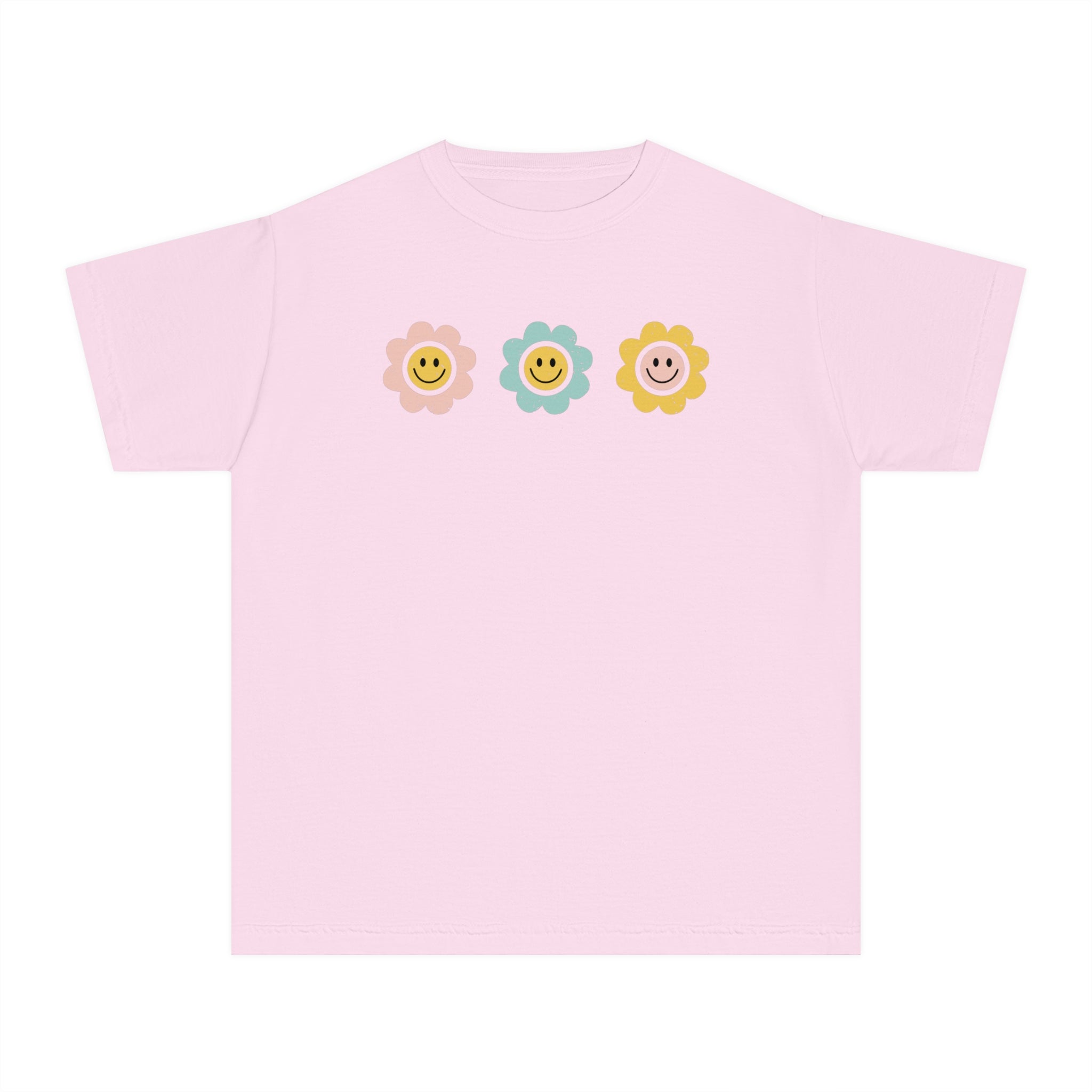 Smiley Flowers Youth Tee