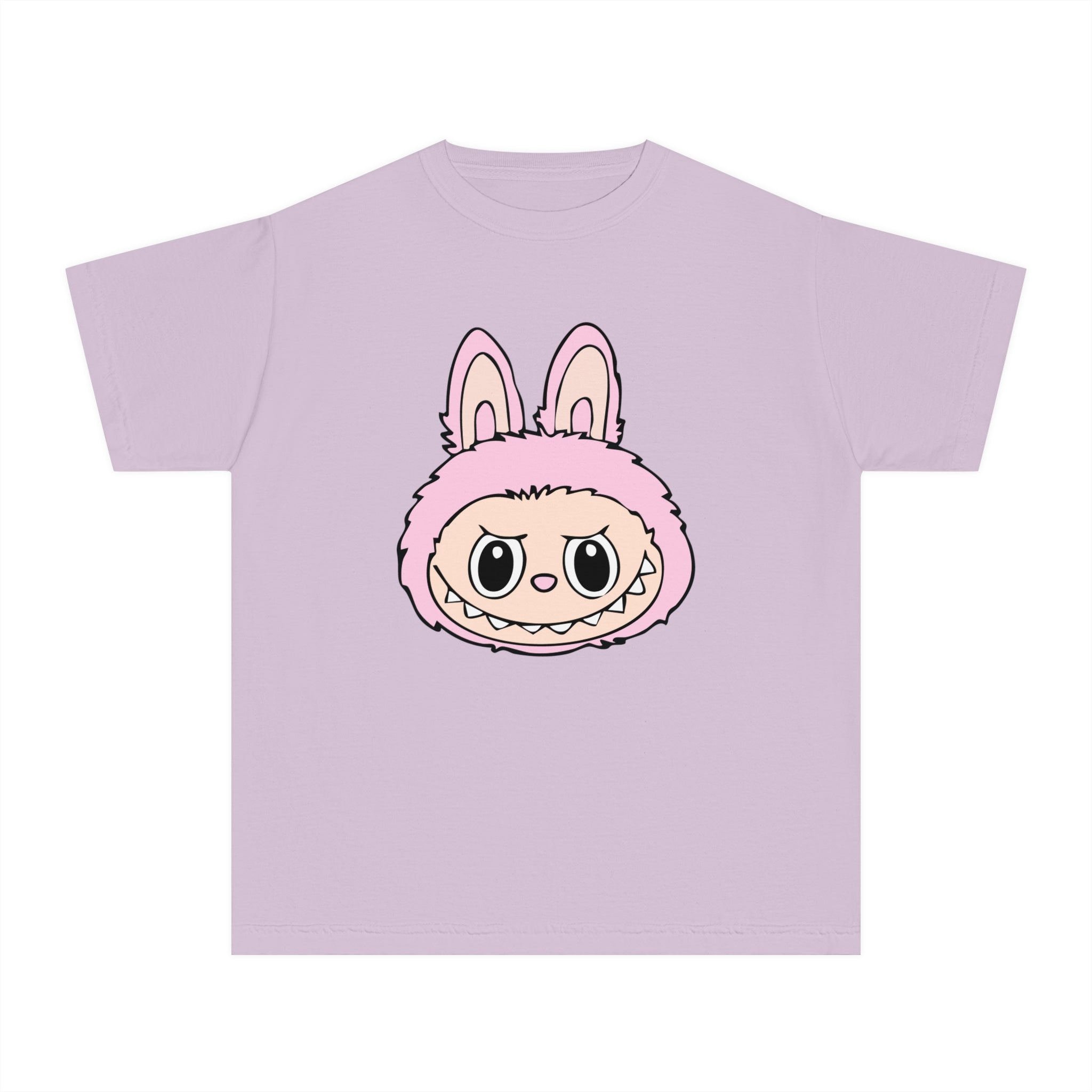 Light Pink Labubu Face Youth Tee