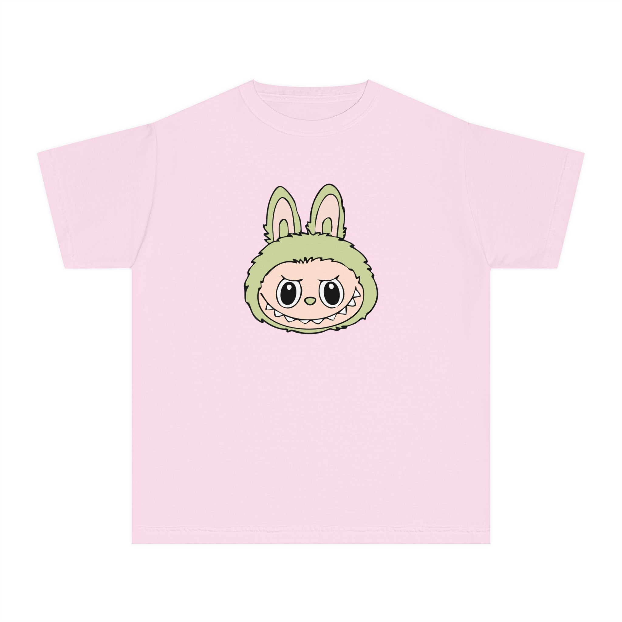 Green Labubu Face Youth Tee