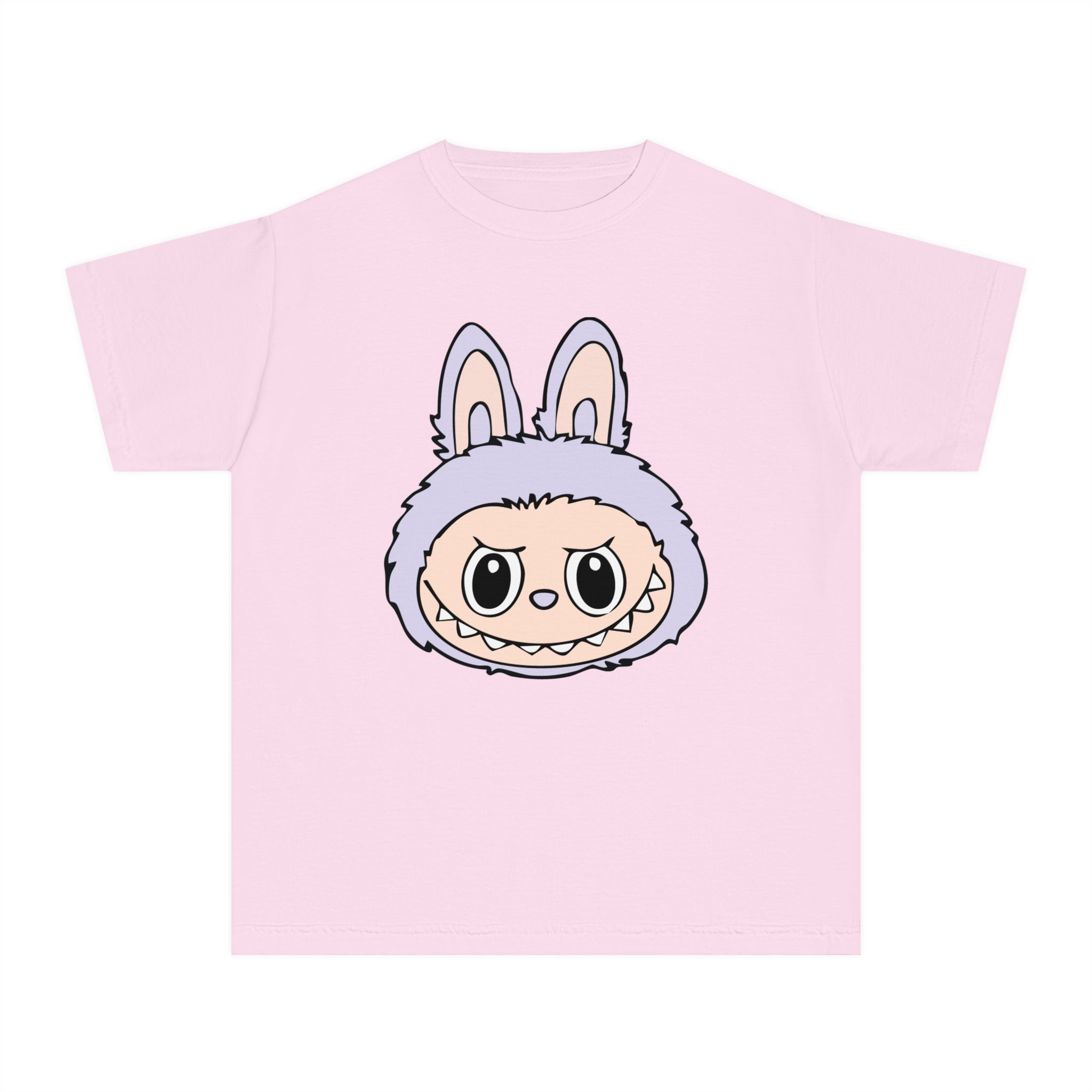 Light Purple Labubu Face Youth Tee