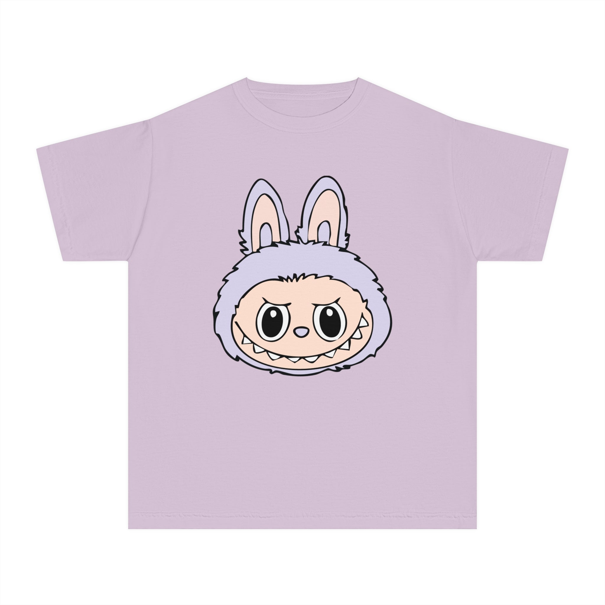Light Purple Labubu Face Youth Tee
