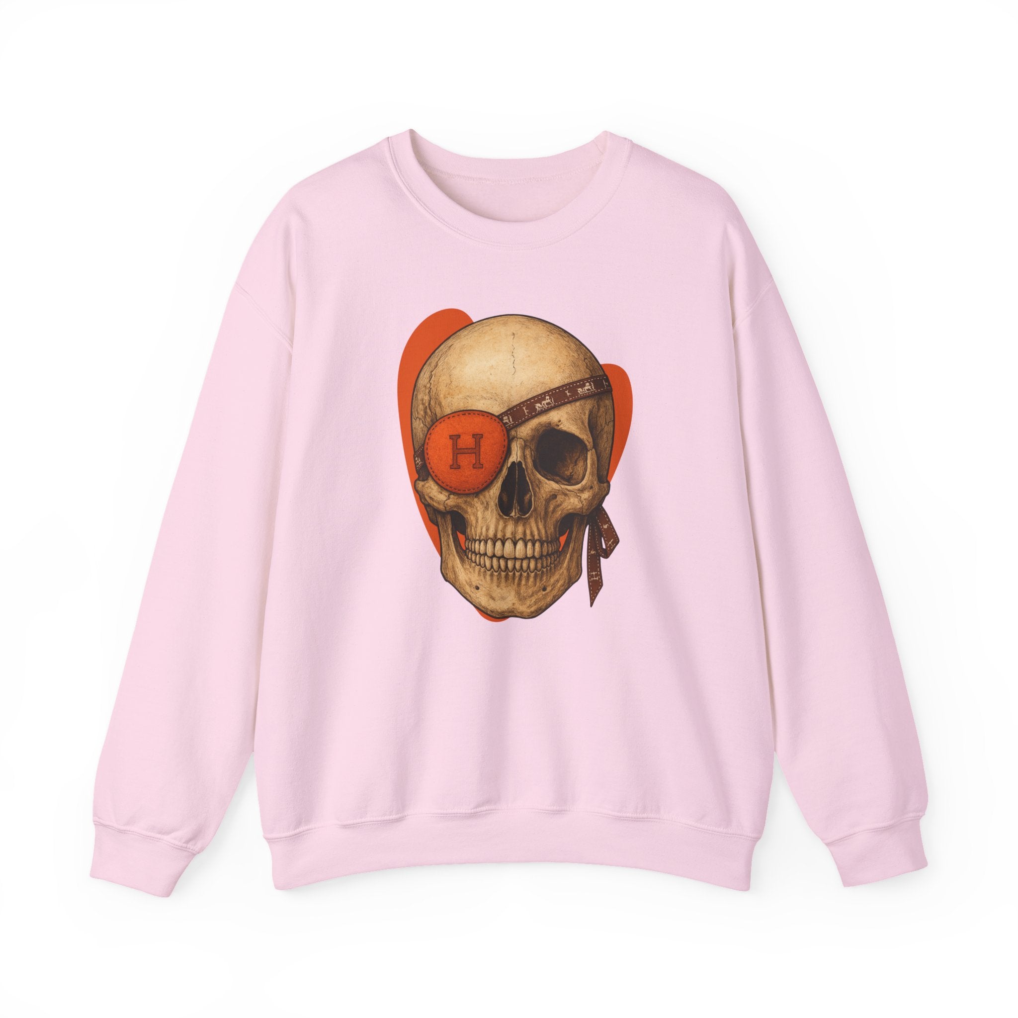 🧡 Haute Pirate Skull – Spooky Luxe Sweatshirt