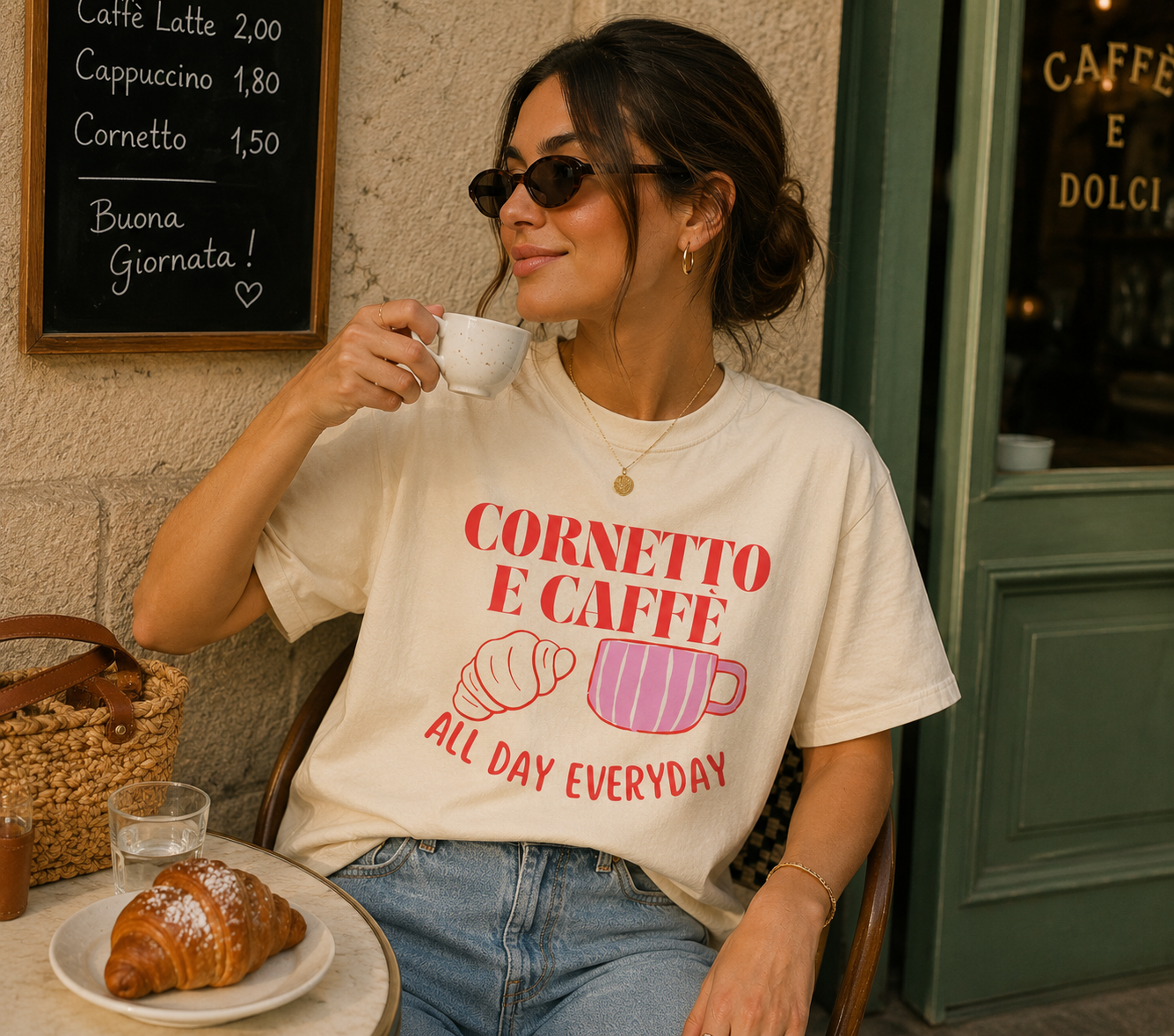 Cornetto & Caffè All Day Tee
