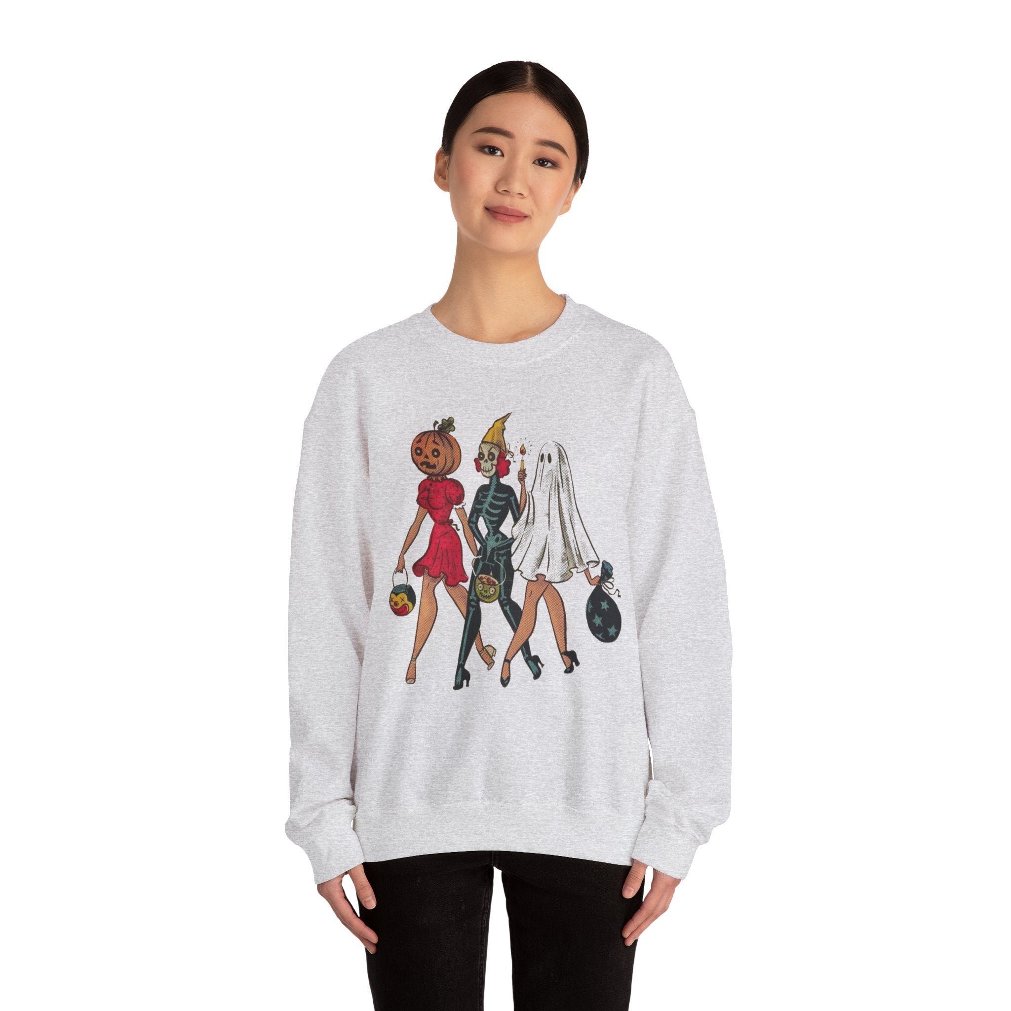 Retro Halloween Girls Sweatshirt