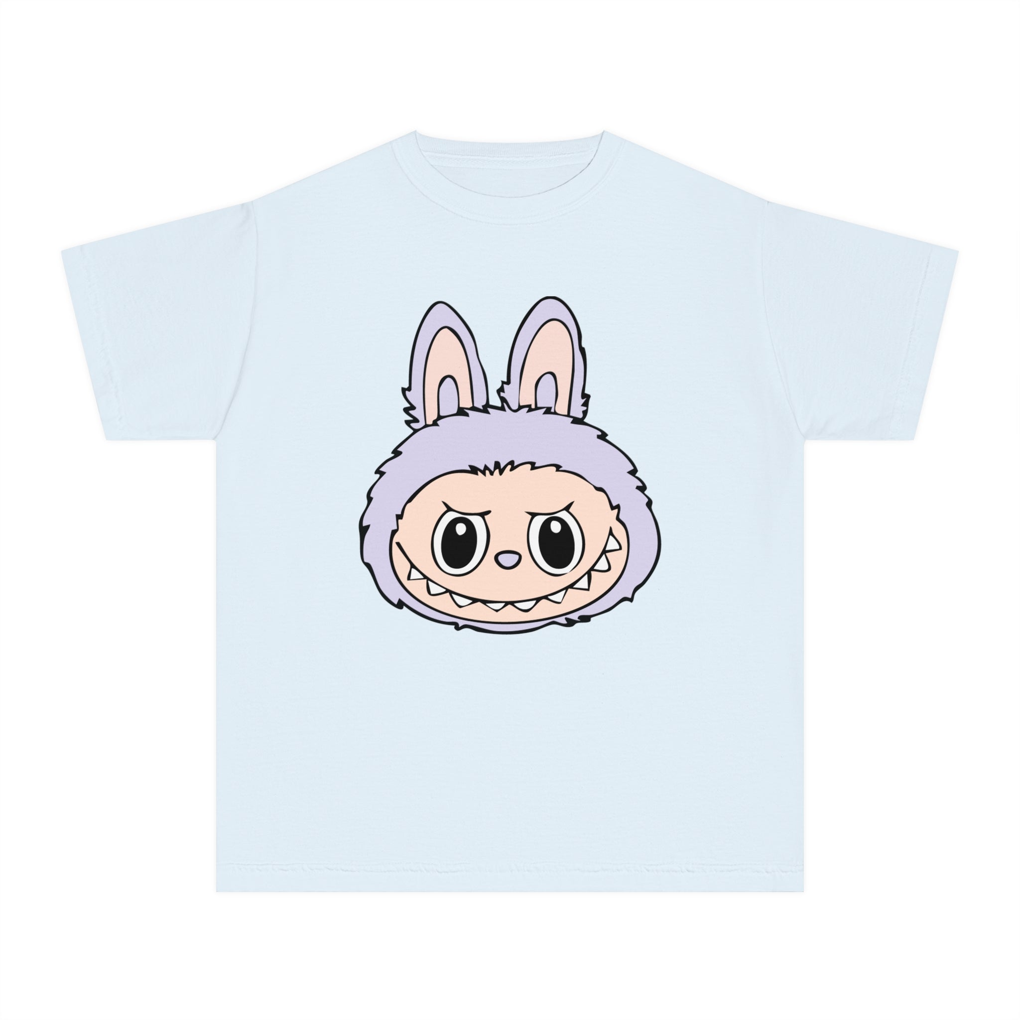 Light Purple Labubu Face Youth Tee