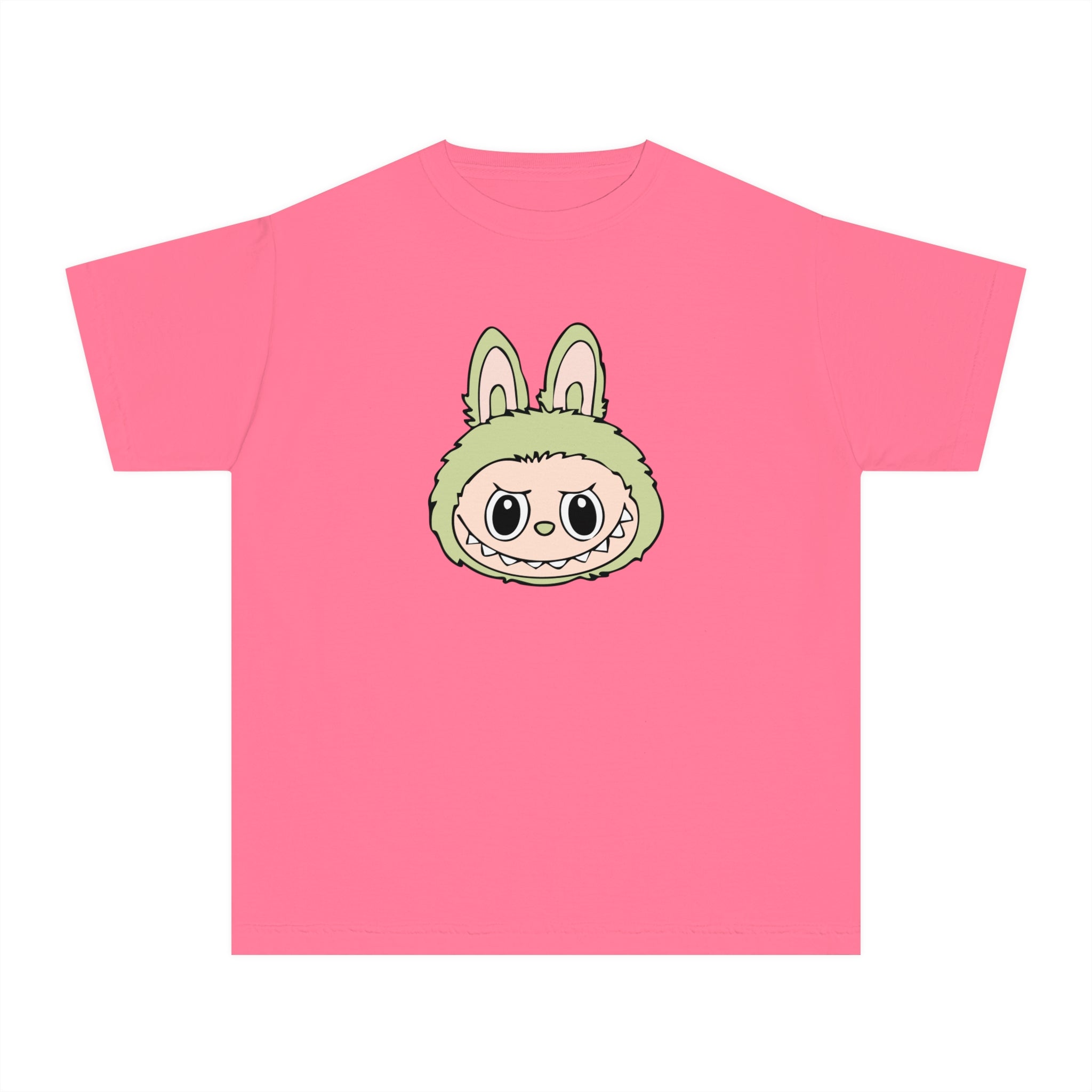 Green Labubu Face Youth Tee
