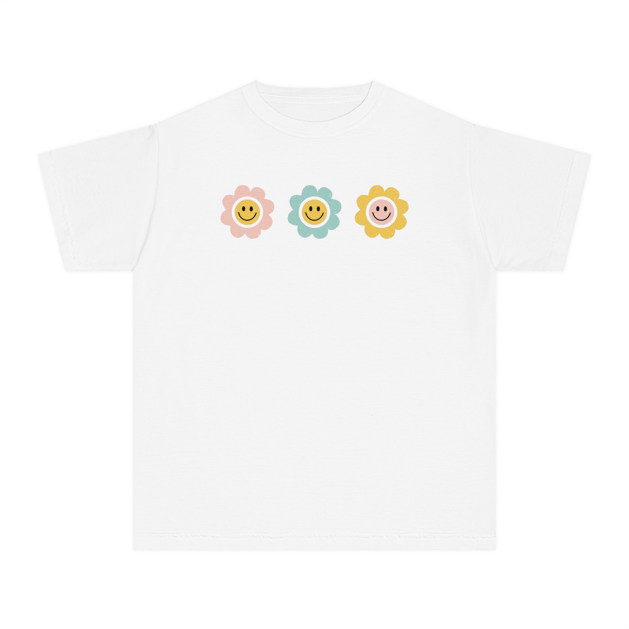 Smiley Flowers Youth Tee