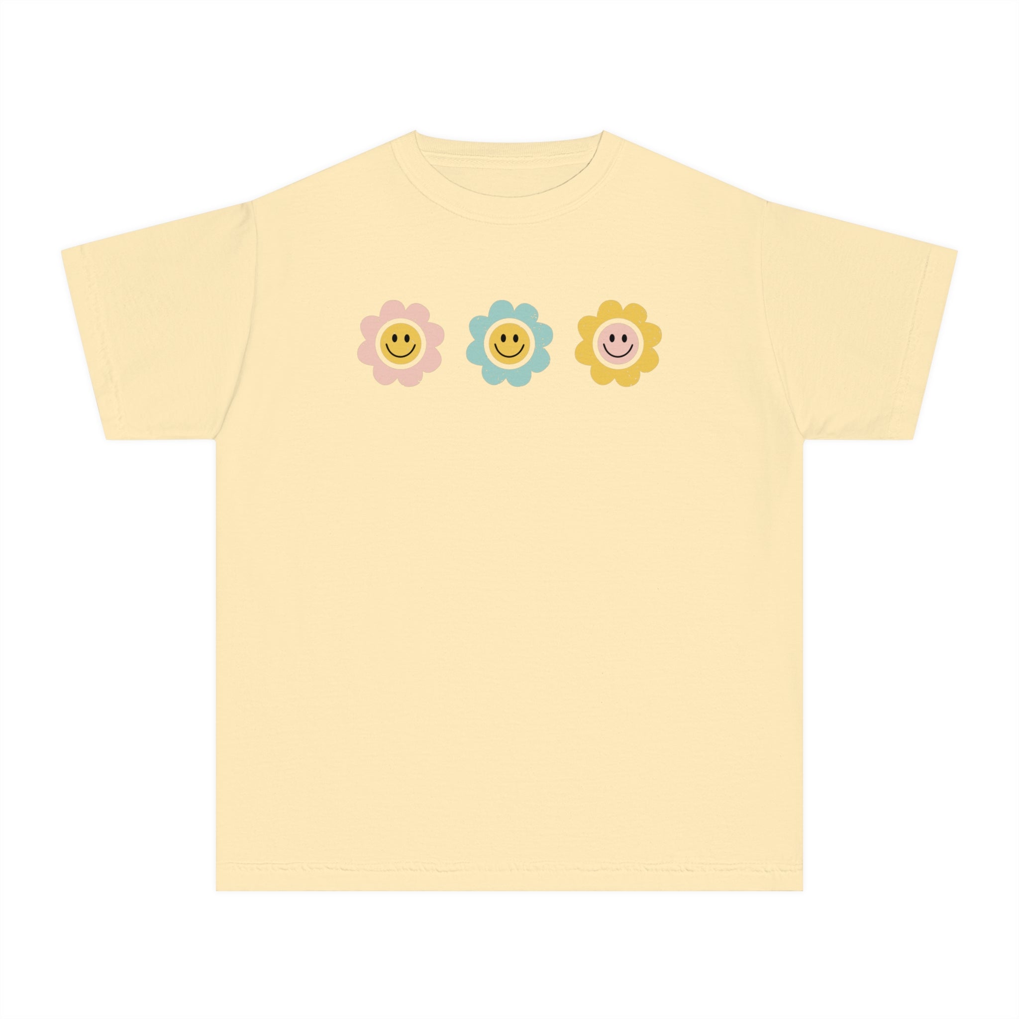 Smiley Flowers Youth Tee