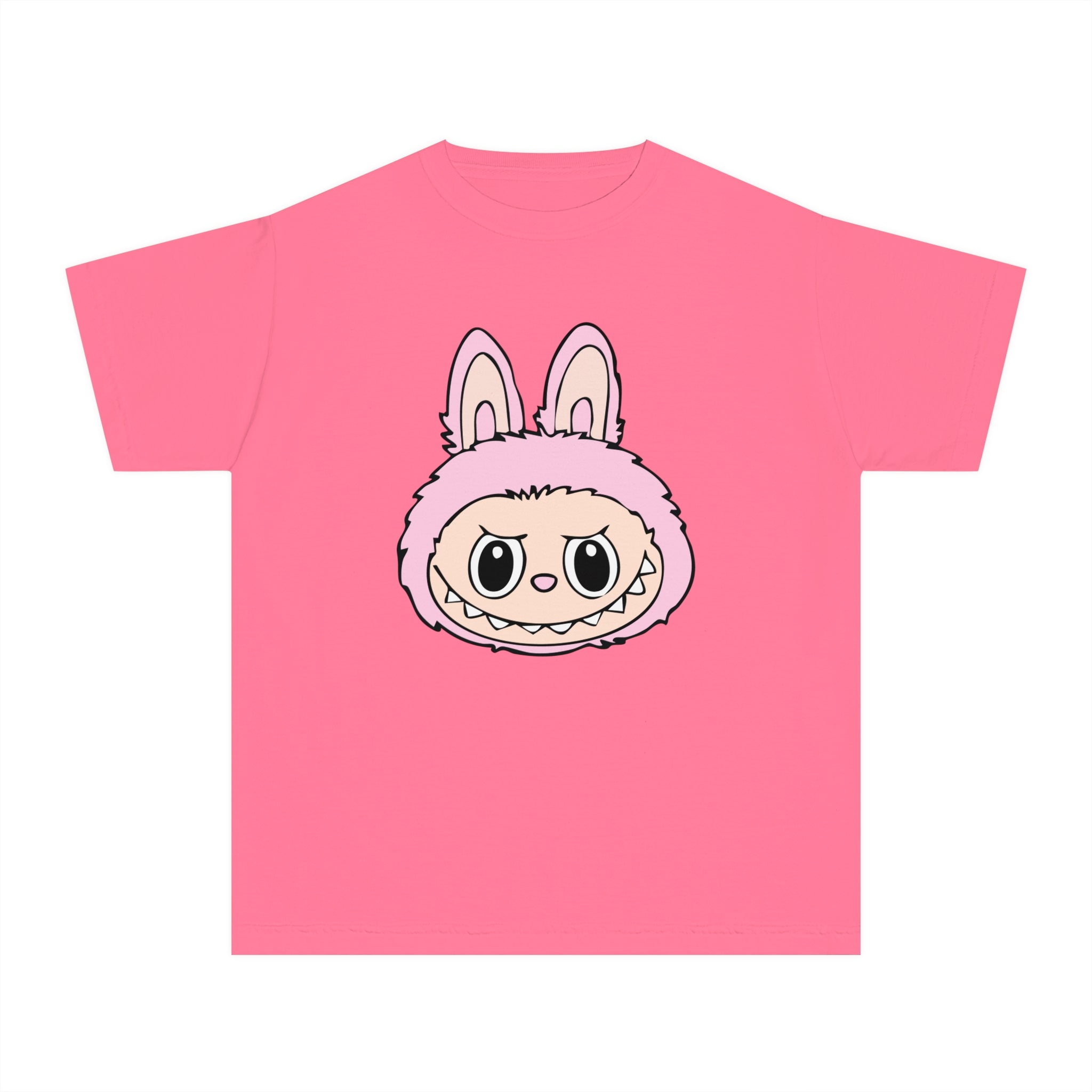 Light Pink Labubu Face Youth Tee