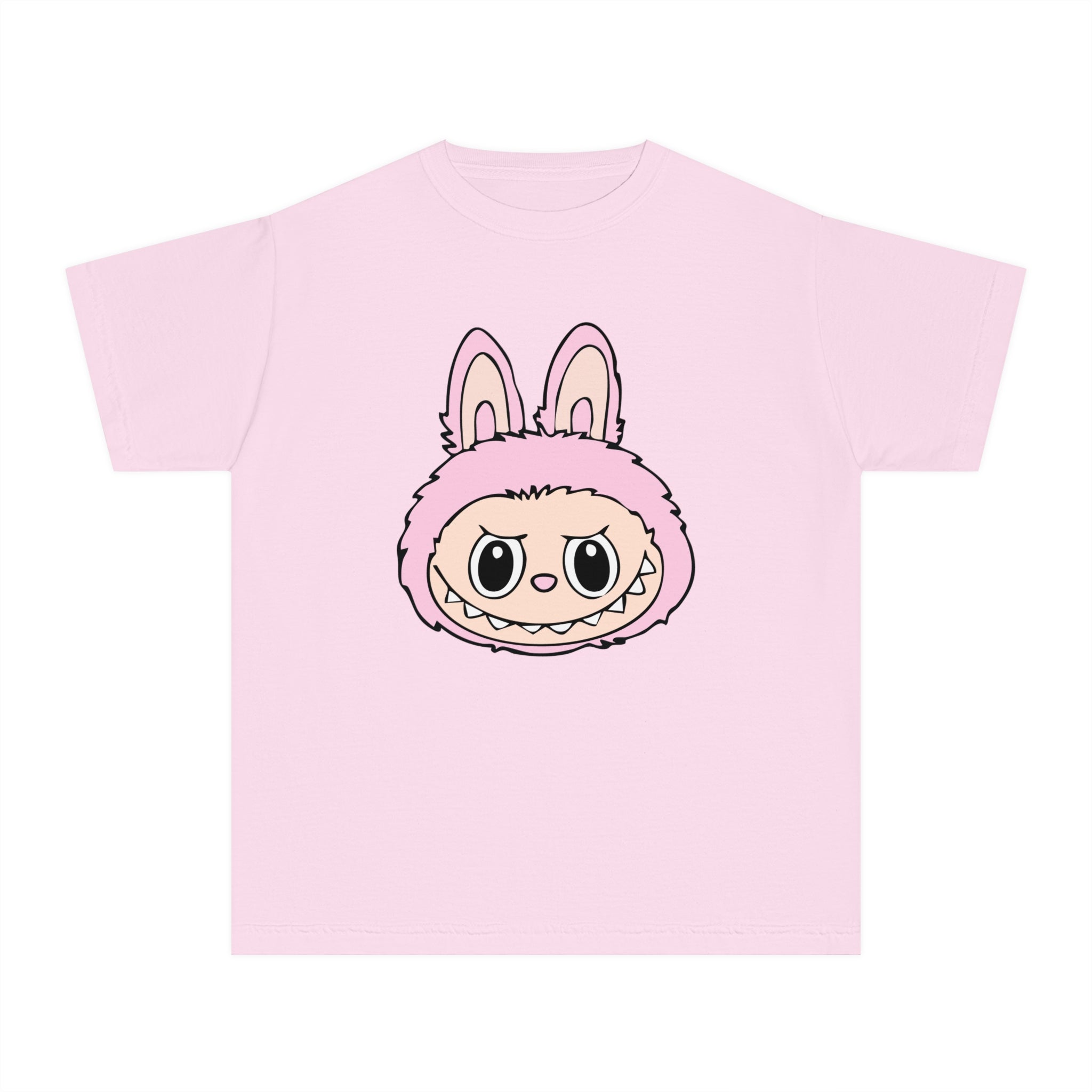 Light Pink Labubu Face Youth Tee