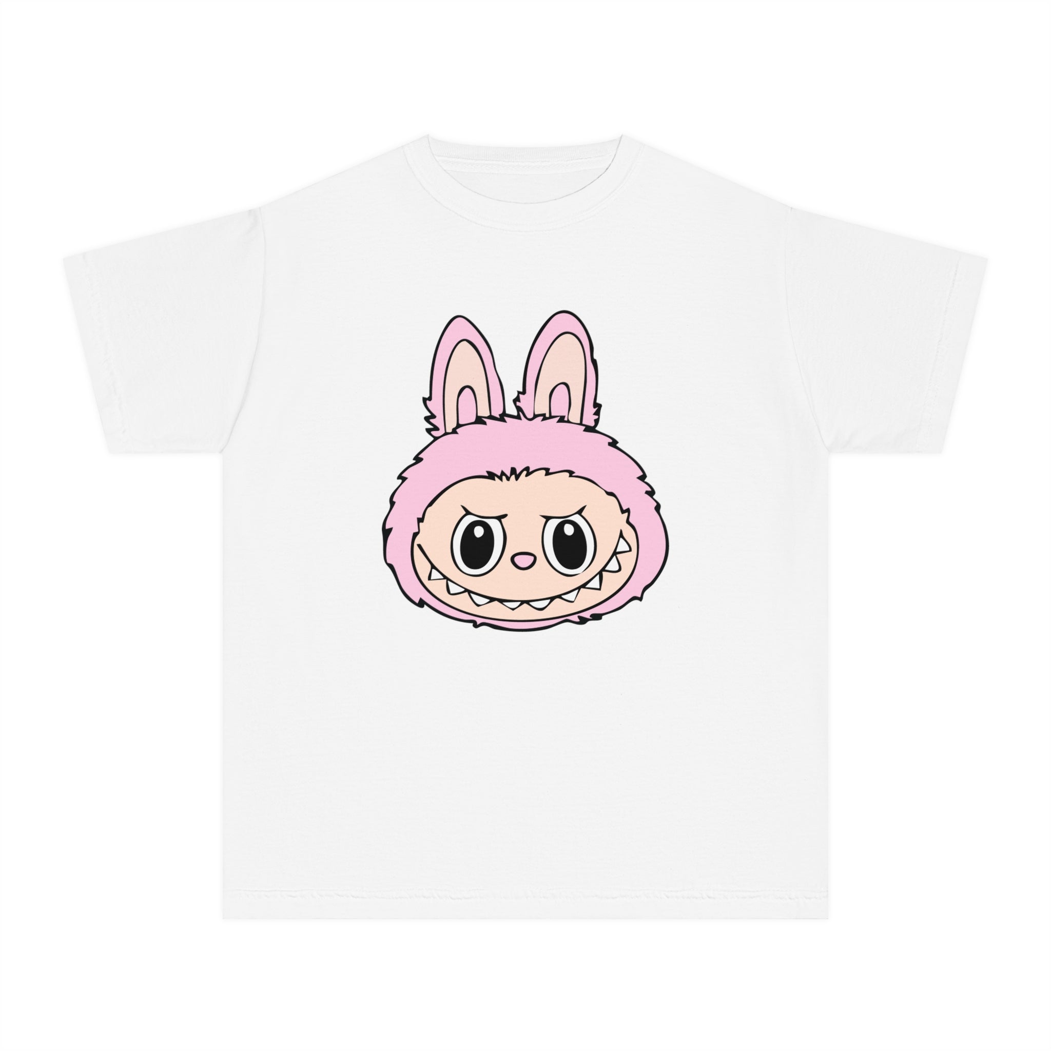 Light Pink Labubu Face Youth Tee