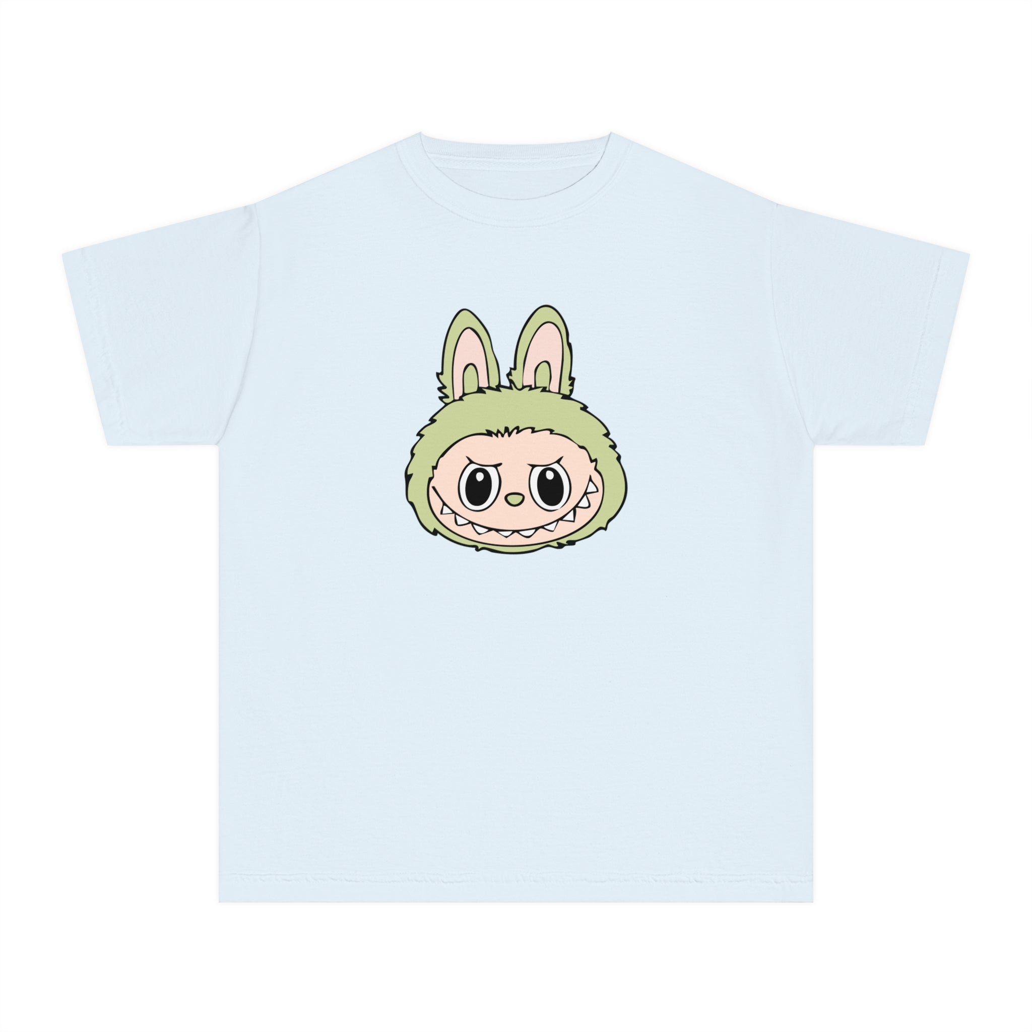 Green Labubu Face Youth Tee