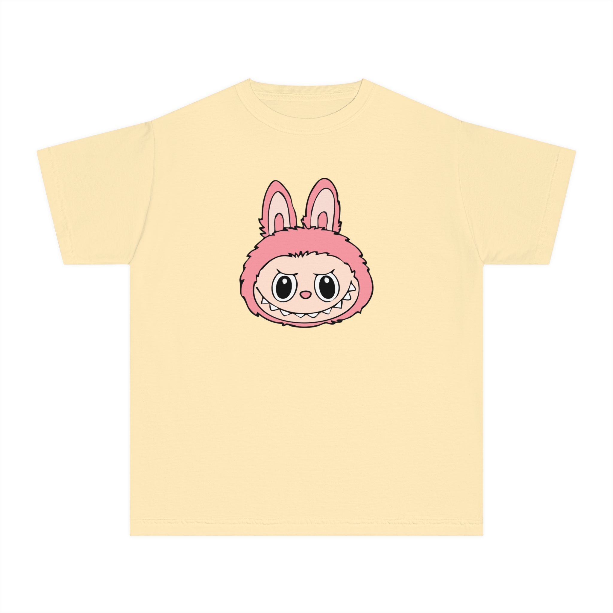 Pink Labubu Face Youth Tee