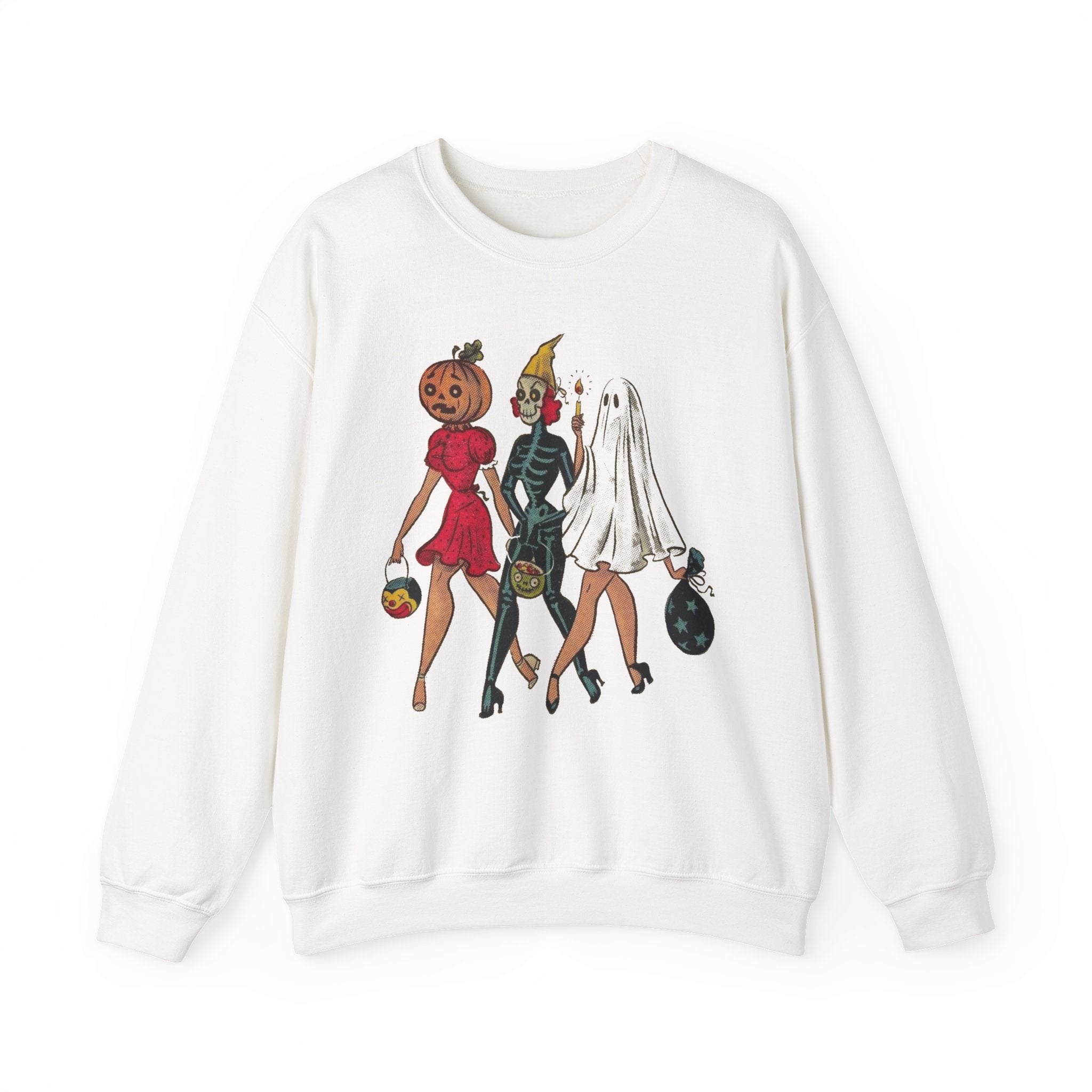 Retro Halloween Girls Sweatshirt