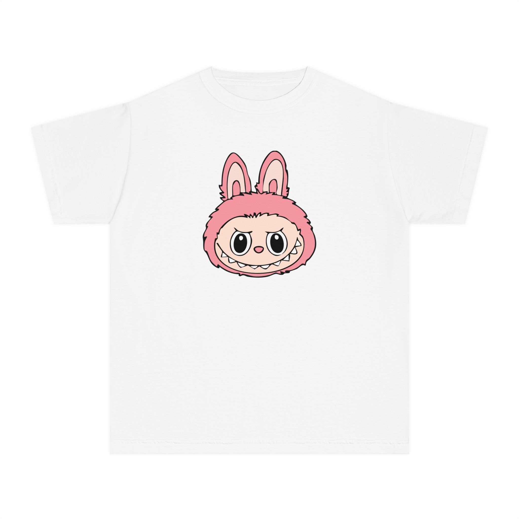 Pink Labubu Face Youth Tee